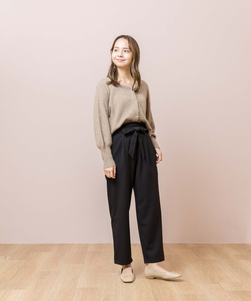 flower(フラワー)の「スムーステーパードパンツ(その他パンツ・レディース・ブラック/グレー・FREE)」の9枚目の写真