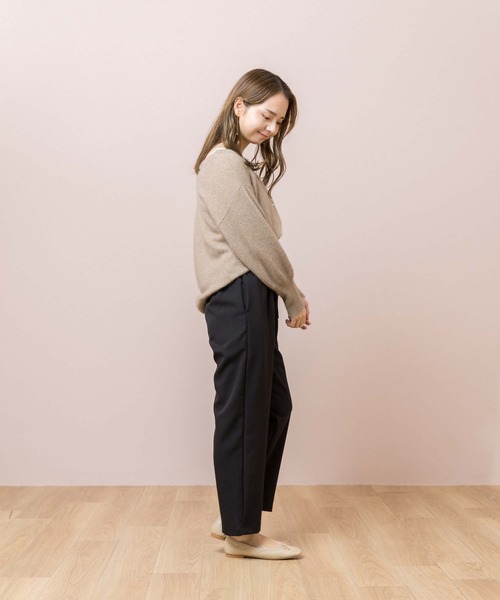 flower(フラワー)の「スムーステーパードパンツ(その他パンツ・レディース・ブラック/グレー・FREE)」の15枚目の写真