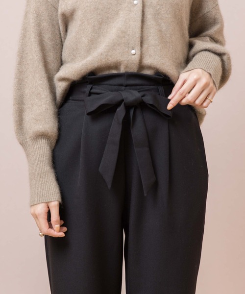 flower(フラワー)の「スムーステーパードパンツ(その他パンツ・レディース・ブラック/グレー・FREE)」の7枚目の写真