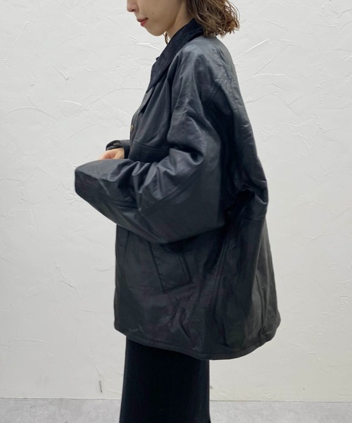 CAPRICIEUX LE'MAGE（カプリシューレマージュ）の「【Yoused/ユーズド】ドライバージャケット（ブルゾン・レディース・ブラック・FREE）」の8枚目の写真