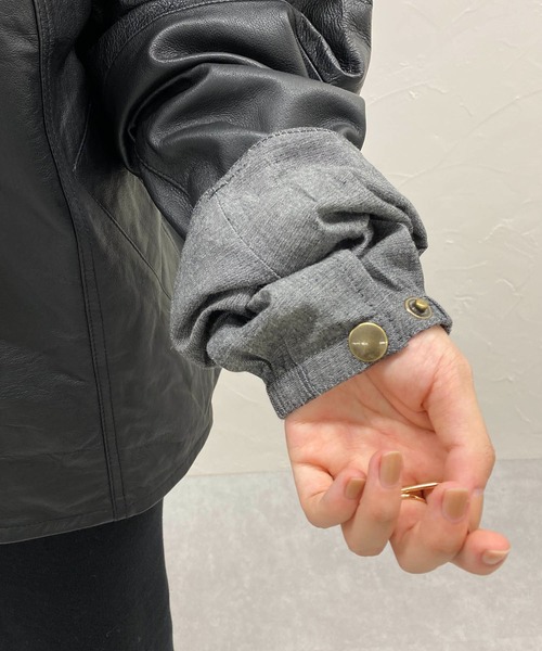 CAPRICIEUX LE'MAGE（カプリシューレマージュ）の「【Yoused/ユーズド】ドライバージャケット（ブルゾン・レディース・ブラック・FREE）」の7枚目の写真