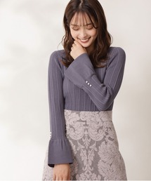 PROPORTION BODY DRESSING | 切替フレアスリーブニット / 1211270107(ニット/セーター)