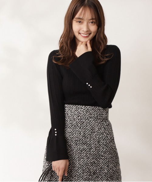 PROPORTION BODY DRESSING（プロポーションボディドレッシング）の「切替フレアスリーブニット / 1211270107（ニット/セーター・レディース・ブラック/パープル/ブルー・SMALL/MEDIUM）」の21枚目の写真