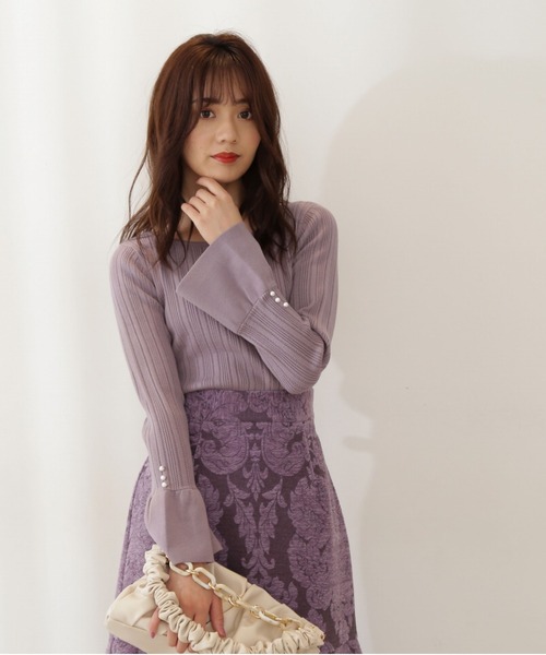 PROPORTION BODY DRESSING（プロポーションボディドレッシング）の「切替フレアスリーブニット / 1211270107（ニット/セーター・レディース・ブラック/パープル/ブルー・SMALL/MEDIUM）」の20枚目の写真