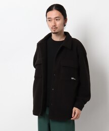 ◆ボアフリース CPOシャツ風 カットソーブルゾン