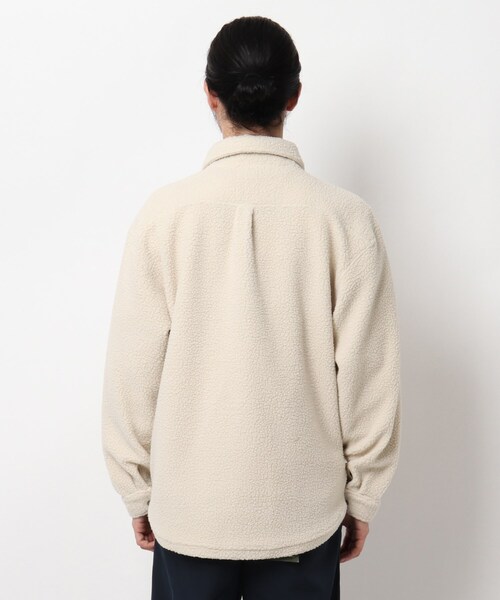 BASECONTROL(ベースコントロール)の「◆ボアフリース CPOシャツ風 カットソーブルゾン(ブルゾン・メンズ・ブラック/ベージュ/アイボリー・02/03/04)」の5枚目の写真