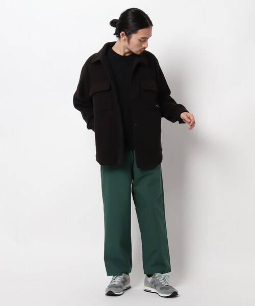 BASECONTROL(ベースコントロール)の「◆ボアフリース CPOシャツ風 カットソーブルゾン(ブルゾン・メンズ・ブラック/ベージュ/アイボリー・02/03/04)」の11枚目の写真