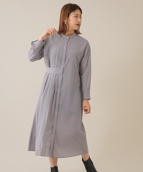 Katharine Ross アシメプリーツワンピース シャツワンピース Katharine Ross キャサリンロス のファッション通販 Zozotown