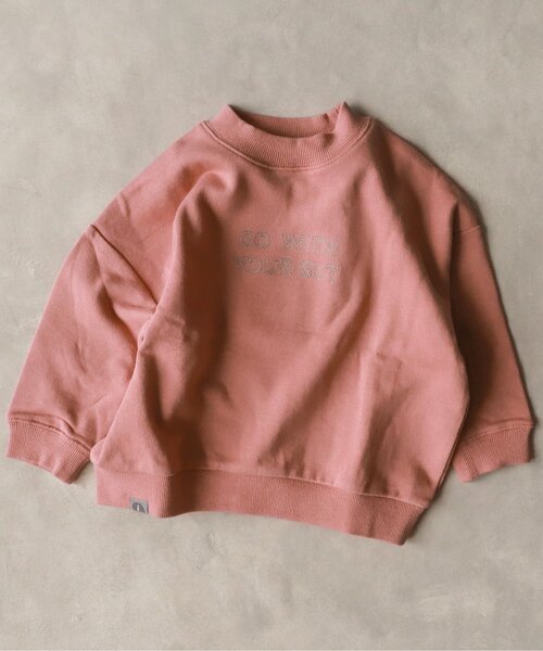 BREEZE by yumi.(ブリーズバイユミ)の「WEB限定 刺繍ロゴトレーナー【BREEZE by yumi.】(スウェット・キッズ・グレー/カーキ/サックスブルー/ピンク/チャコール・90/100/110/120/80/130/140)」の5枚目の写真