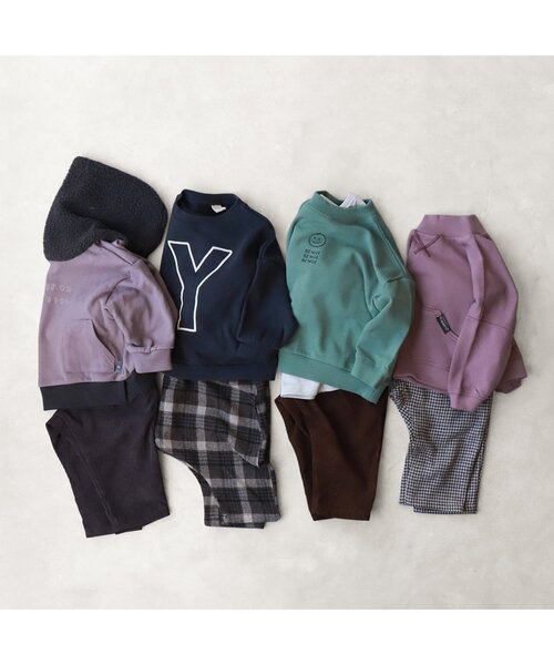 BREEZE by yumi.(ブリーズバイユミ)の「WEB限定 刺繍ロゴトレーナー【BREEZE by yumi.】(スウェット・キッズ・グレー/カーキ/サックスブルー/ピンク/チャコール・90/100/110/120/80/130/140)」の22枚目の写真