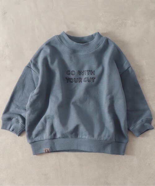 BREEZE by yumi.(ブリーズバイユミ)の「WEB限定 刺繍ロゴトレーナー【BREEZE by yumi.】(スウェット・キッズ・グレー/カーキ/サックスブルー/ピンク/チャコール・90/100/110/120/80/130/140)」の13枚目の写真