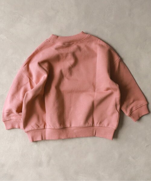 BREEZE by yumi.(ブリーズバイユミ)の「WEB限定 刺繍ロゴトレーナー【BREEZE by yumi.】(スウェット・キッズ・グレー/カーキ/サックスブルー/ピンク/チャコール・90/100/110/120/80/130/140)」の9枚目の写真