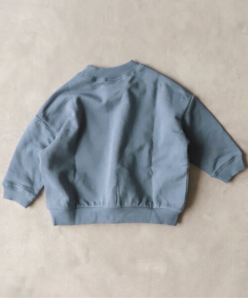 BREEZE by yumi.(ブリーズバイユミ)の「WEB限定 刺繍ロゴトレーナー【BREEZE by yumi.】(スウェット・キッズ・グレー/カーキ/サックスブルー/ピンク/チャコール・90/100/110/120/80/130/140)」の8枚目の写真