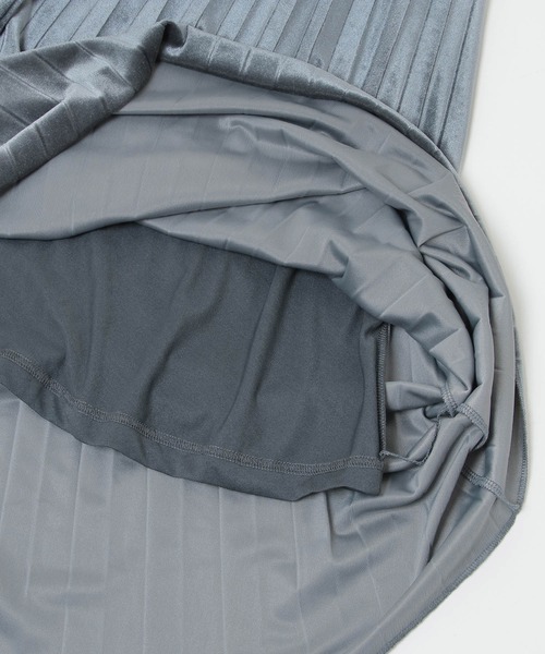 ikka(イッカ)の「ベロアプリーツスカート(スカート・レディース・オフホワイト/グリーン/ブルー・M/L)」の8枚目の写真