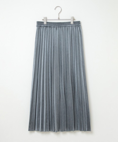 ikka(イッカ)の「ベロアプリーツスカート(スカート・レディース・オフホワイト/グリーン/ブルー・M/L)」の13枚目の写真