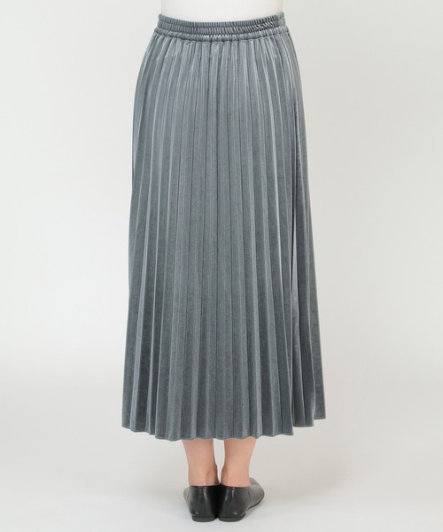 ikka(イッカ)の「ベロアプリーツスカート(スカート・レディース・オフホワイト/グリーン/ブルー・M/L)」の21枚目の写真