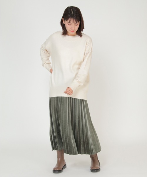 ikka(イッカ)の「ベロアプリーツスカート(スカート・レディース・オフホワイト/グリーン/ブルー・M/L)」の17枚目の写真