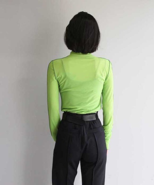 G.V.G.V.（ジーヴィージーヴィー）の「G.V.G.V SEAM（Tシャツ/カットソー・レディース・ブラック/グリーン・S）」の4枚目の写真