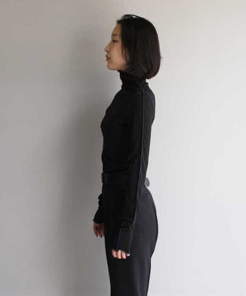 G.V.G.V.（ジーヴィージーヴィー）の「G.V.G.V SEAM（Tシャツ/カットソー・レディース・ブラック/グリーン・S）」の7枚目の写真