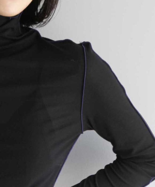 G.V.G.V.（ジーヴィージーヴィー）の「G.V.G.V SEAM（Tシャツ/カットソー・レディース・ブラック/グリーン・S）」の9枚目の写真