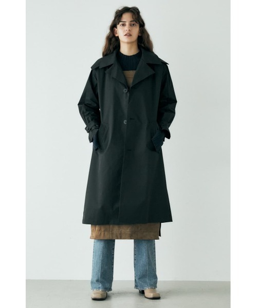 MOUSSY(マウジー)の「DM HOODED OVER TRENCH コート(トレンチコート・レディース・ブラック/アイボリー/イエロー・1/2)」の20枚目の写真