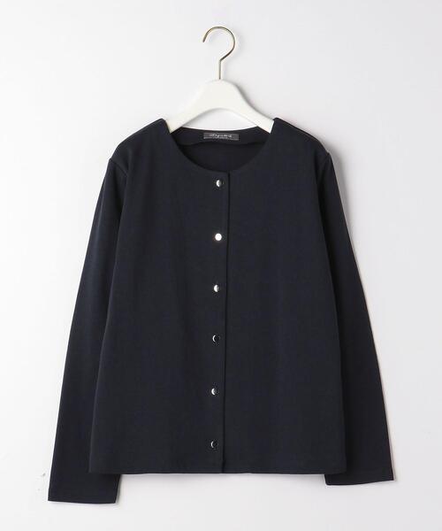 UNITED ARROWS LTD. OUTLET(ユナイテッドアローズアウトレット)の「<A DAY IN THE LIFE>ポンチ クルーネック カーディガン(カーディガン/ボレロ・レディース・モカ/ネイビー/ナチュラル・FREE)」の3枚目の写真