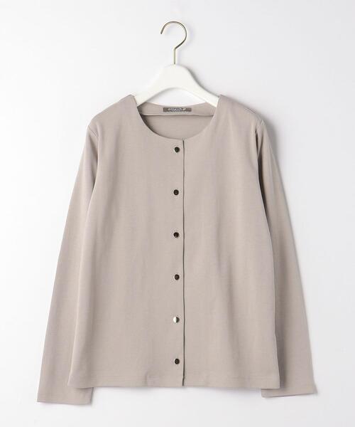 UNITED ARROWS LTD. OUTLET(ユナイテッドアローズアウトレット)の「<A DAY IN THE LIFE>ポンチ クルーネック カーディガン(カーディガン/ボレロ・レディース・モカ/ネイビー/ナチュラル・FREE)」の1枚目の写真