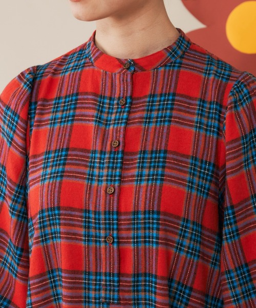 MERLOT（メルロー）の「チェックパフスリワンピース（ワンピース・レディース・レッド/グリーン・FREE）」の16枚目の写真