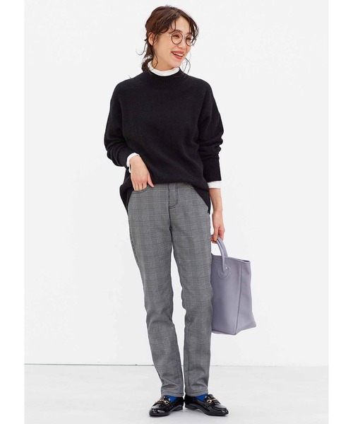 Live in comfort（リブインコンフォート）の「リブ　イン　コンフォート　ほどゆるシルエットの大人のヤク混ウォッシャブルニットトップス（ニット/セーター・レディース・キャメル/ブラック/レッド・LARGE/MEDIUM/X-LARGE/XX-LARGE/SMALL/XXX-LARGE）」の6枚目の写真