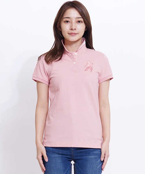 GIORDANO（ジョルダーノ）の「[GIORDANO] ビッグライオン半袖ポロシャツ / 2022年モデル（ポロシャツ・レディース・パープル/ネイビー/ブルー系その他/ロイヤルブルー/ピンク/レッド/ホワイト/ダークグリーン/イエロー/ブルー・LARGE/SMALL/X-LARGE/MEDIUM）」の16枚目の写真