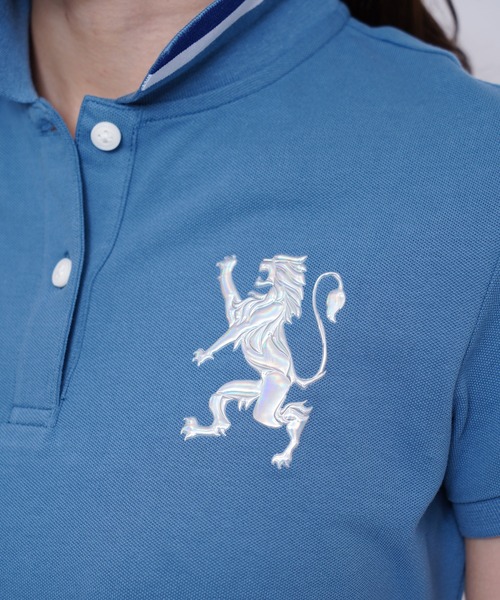 GIORDANO（ジョルダーノ）の「[GIORDANO] ビッグライオン半袖ポロシャツ / 2022年モデル（ポロシャツ・レディース・パープル/ネイビー/ブルー系その他/ロイヤルブルー/ピンク/レッド/ホワイト/ダークグリーン/イエロー/ブルー・LARGE/SMALL/X-LARGE/MEDIUM）」の21枚目の写真