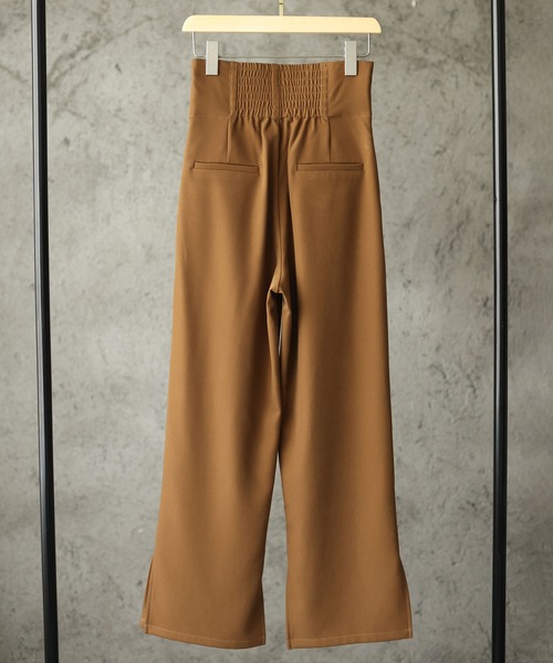 SAISON DE PAPILLON（セゾンドパピヨン）の「バックゴムハイウエストストレートパンツ（その他パンツ・レディース・ブルー/ブラウン/ブラック・S/M/L）」の9枚目の写真