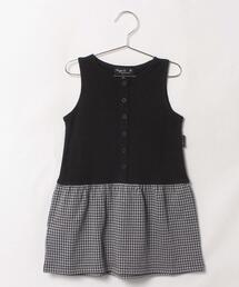 agnes b.（アニエスベー）の「JGC8 ROBE キッズ チェックドッキングワンピース（ワンピース・キッズ）」