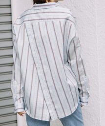 Munich | Munich(ミューニック) ターキーリヨセルストライプローン　バッククロスシャツブラウス(シャツ/ブラウス)