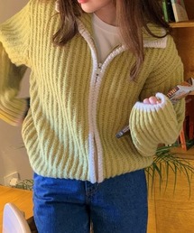 MANGROVE | ケーブルニットブルゾン(ブルゾン)