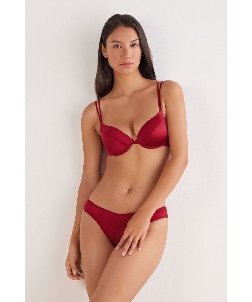 Intimissimi（インティミッシミ）の「Bellissima シルク プッシュアップブラ（ブラジャー・レディース・ブラック/ブルー/ピンクゴールド/アイボリー/レッド・75B/80B/75C/80C/70B/85B）」の7枚目の写真