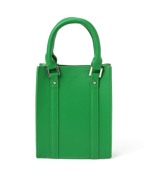 NATURAL BEAUTY BASIC(ナチュラルビューティーベーシック)の「スクエアタイニーバッグ(トートバッグ・レディース・グリーン/オレンジ/ブラック・フリ-)」の10枚目の写真