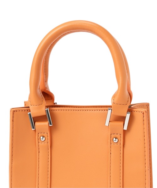 NATURAL BEAUTY BASIC(ナチュラルビューティーベーシック)の「スクエアタイニーバッグ(トートバッグ・レディース・グリーン/オレンジ/ブラック・フリ-)」の14枚目の写真