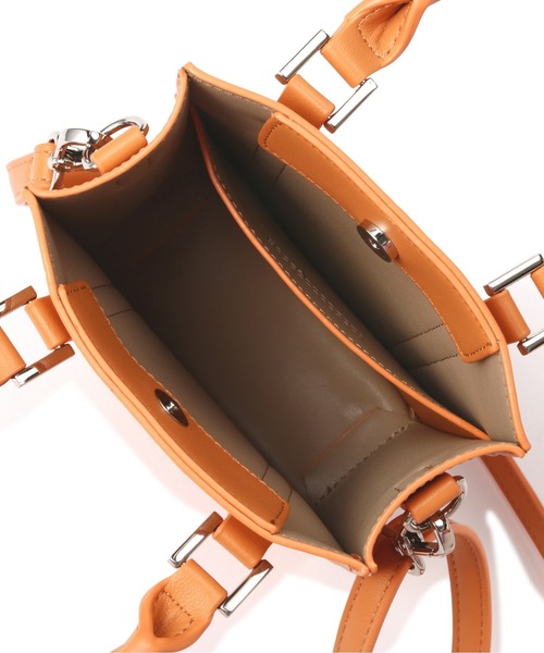 NATURAL BEAUTY BASIC(ナチュラルビューティーベーシック)の「スクエアタイニーバッグ(トートバッグ・レディース・グリーン/オレンジ/ブラック・フリ-)」の18枚目の写真