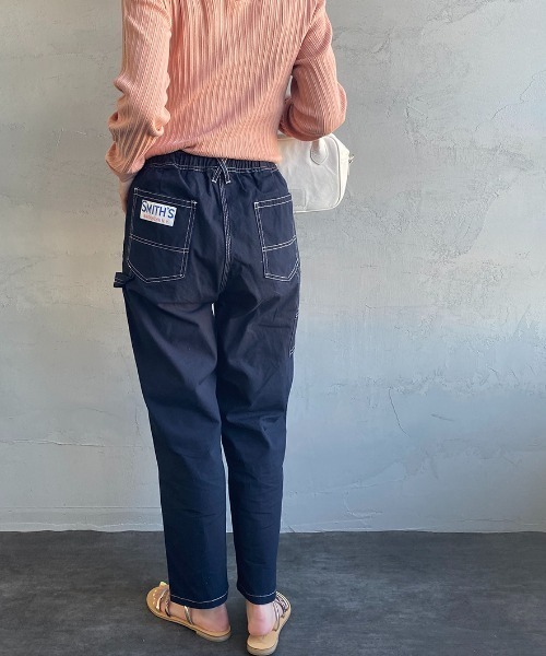 SMITH'S（スミス）の「[SMITH'S/スミス] 別注 配色ステッチペインターイージーパンツ（その他パンツ・レディース・ベージュ/ネイビー/ホワイト/グリーン・L/S/M）」の4枚目の写真