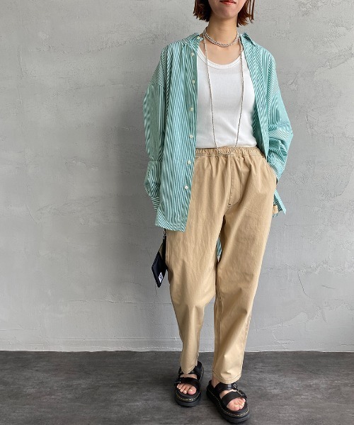 SMITH'S（スミス）の「[SMITH'S/スミス] 別注 配色ステッチペインターイージーパンツ（その他パンツ・レディース・ベージュ/ネイビー/ホワイト/グリーン・L/S/M）」の7枚目の写真