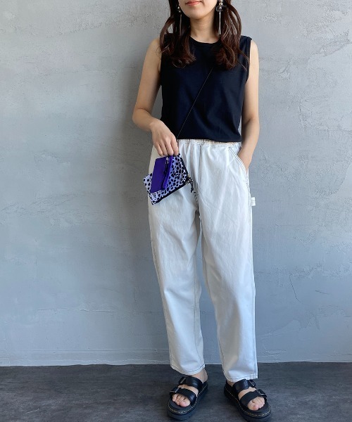 SMITH'S（スミス）の「[SMITH'S/スミス] 別注 配色ステッチペインターイージーパンツ（その他パンツ・レディース・ベージュ/ネイビー/ホワイト/グリーン・L/S/M）」の5枚目の写真