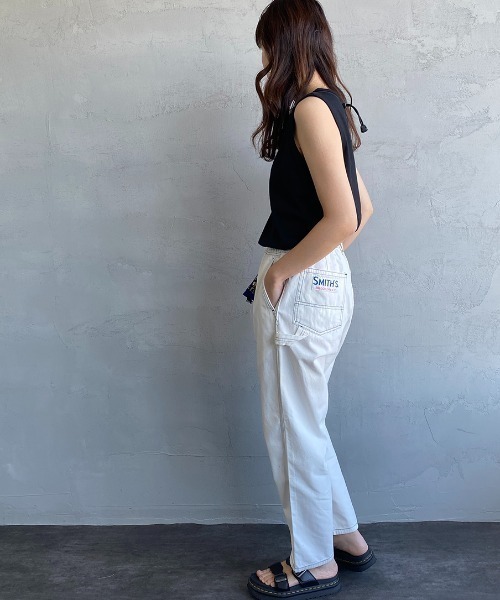 SMITH'S（スミス）の「[SMITH'S/スミス] 別注 配色ステッチペインターイージーパンツ（その他パンツ・レディース・ベージュ/ネイビー/ホワイト/グリーン・L/S/M）」の17枚目の写真