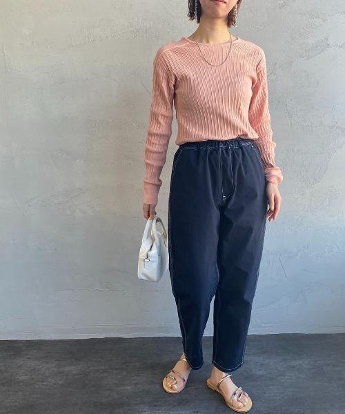 SMITH'S（スミス）の「[SMITH'S/スミス] 別注 配色ステッチペインターイージーパンツ（その他パンツ・レディース・ベージュ/ネイビー/ホワイト/グリーン・L/S/M）」の11枚目の写真