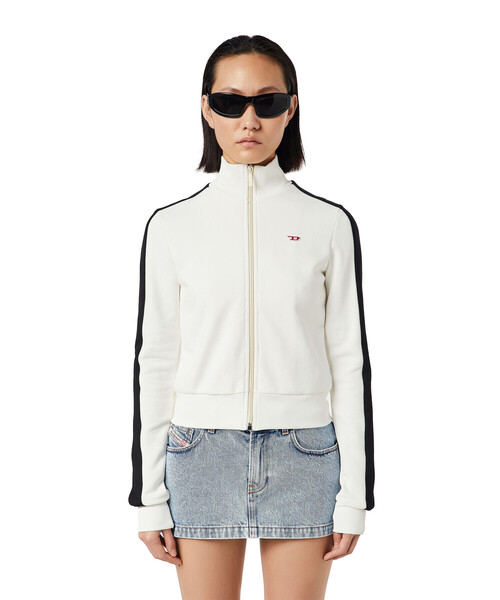 DIESEL スポーティー ジャケット 黒/白 J-BLINK-A ジップアップジャケット｜マルチカラー｜メンズ｜DIESEL