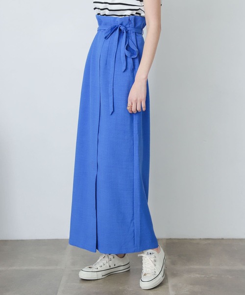 SENSE OF PLACE by URBAN RESEARCH（センスオブプレイスバイアーバンリサーチ）の「『XS・TALL展開あり』リネンライクハイウエストラップスカート（スカート・レディース・ブラック/レッド/ブルー/グリーン/ライトベージュ・SMALL/MEDIUM/LARGE/X-SMALL/TALL）」の17枚目の写真