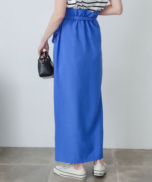 SENSE OF PLACE by URBAN RESEARCH（センスオブプレイスバイアーバンリサーチ）の「『XS・TALL展開あり』リネンライクハイウエストラップスカート（スカート・レディース・ブラック/レッド/ブルー/グリーン/ライトベージュ・SMALL/MEDIUM/LARGE/X-SMALL/TALL）」の18枚目の写真