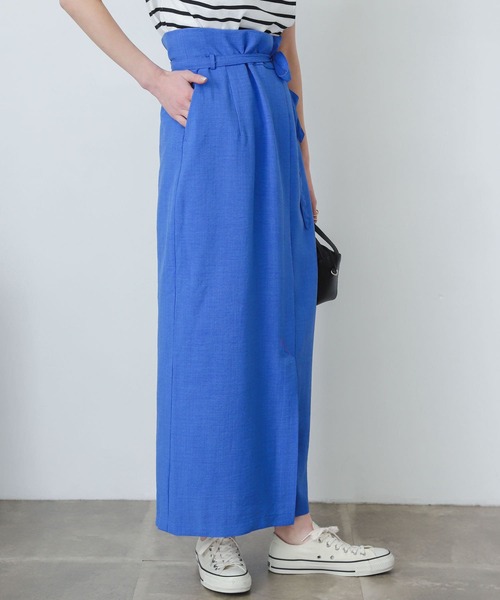 SENSE OF PLACE by URBAN RESEARCH（センスオブプレイスバイアーバンリサーチ）の「『XS・TALL展開あり』リネンライクハイウエストラップスカート（スカート・レディース・ブラック/レッド/ブルー/グリーン/ライトベージュ・SMALL/MEDIUM/LARGE/X-SMALL/TALL）」の22枚目の写真