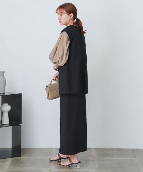 SENSE OF PLACE by URBAN RESEARCH(センスオブプレイスバイアーバンリサーチ)の「『XS・TALL展開あり』リネンライクハイウエストラップスカート(スカート・レディース・ブラック/レッド/ブルー/グリーン/ライトベージュ・SMALL/MEDIUM/LARGE/X-SMALL/TALL)」の21枚目の写真