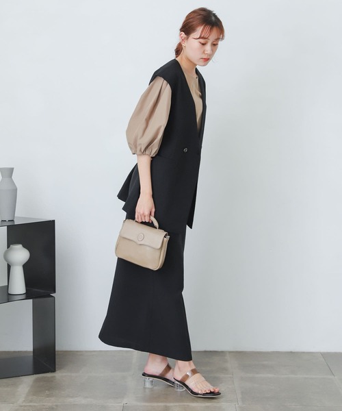 SENSE OF PLACE by URBAN RESEARCH(センスオブプレイスバイアーバンリサーチ)の「『XS・TALL展開あり』リネンライクハイウエストラップスカート(スカート・レディース・ブラック/レッド/ブルー/グリーン/ライトベージュ・SMALL/MEDIUM/LARGE/X-SMALL/TALL)」の19枚目の写真